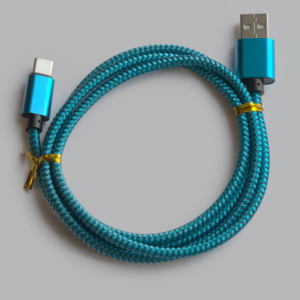 USB C johto sininen